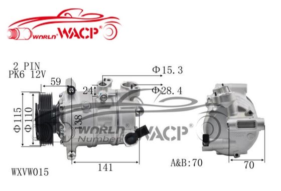 5N0820803 5N0820803C Otomobil AC Kompresörü VW Golf7 için Audi A3 için Skoda Fabia için Koltuk WXVW015