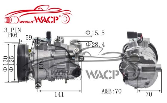 4GD820803M 4GD260805E Otomatik Hava Kompresörü Audi A6/Q7 için VW 2.5/3.0 C7PA WXAD033 için