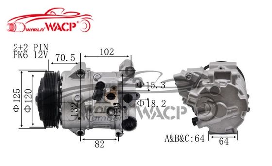 DCP50101 Otomatik AC Kompresör TSE17C Toyota Camry için RAV4 için 2010-2013 WXTT071