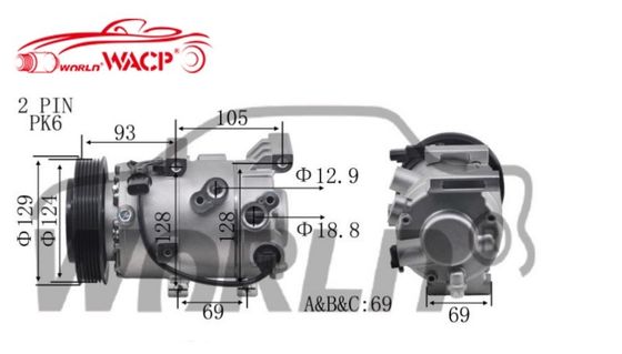 Otomobil AC Kompresörü 97701F2500 Hyundai Elantra için Cerato/Verna için Kia Soul için Forte için ProCeed için WXHY035