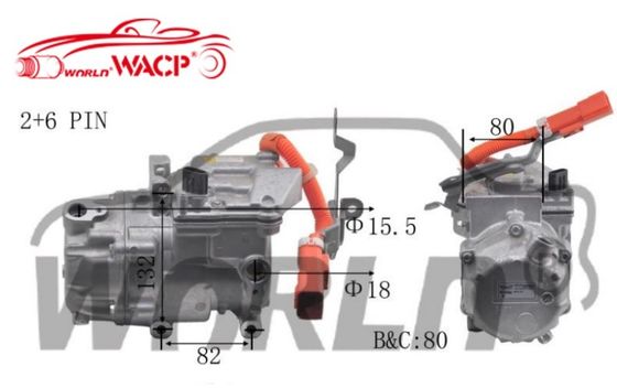 OEM 042200082084 0422000621 Toyota Prius için Lexus CT200H 1.8 WXHB004 için Elektrikli Araba Ac Kompresörü