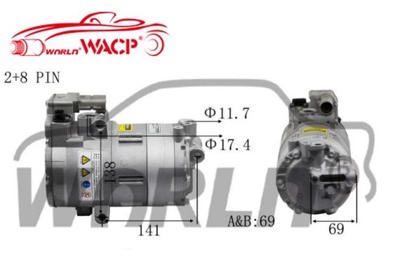 64526998210 Elektrikli Araba AC Kompresörü HVCC33 Otomatik AC Elektrik Kompresörü BMW 3/X1/I3 WXHB019 için