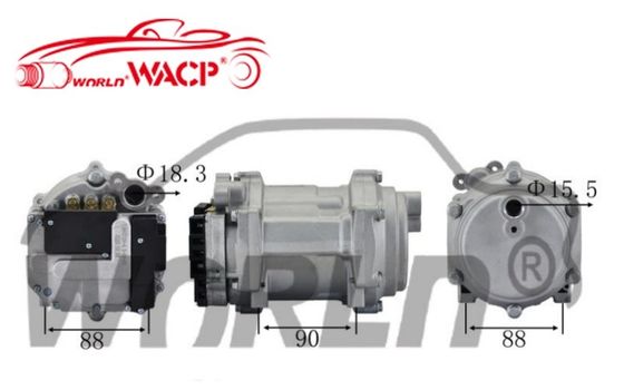 WXHB055 Araç Klima Parçaları için Evrensel Elektrikli AC Kompresör WXHB055